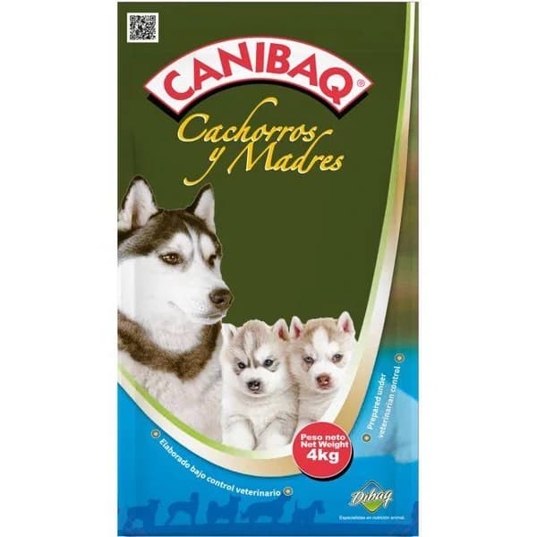 Alimento seco para cachorros de perro CANIBAQ, saco 4 kg - 4 kg - Imagen del producto en Findit