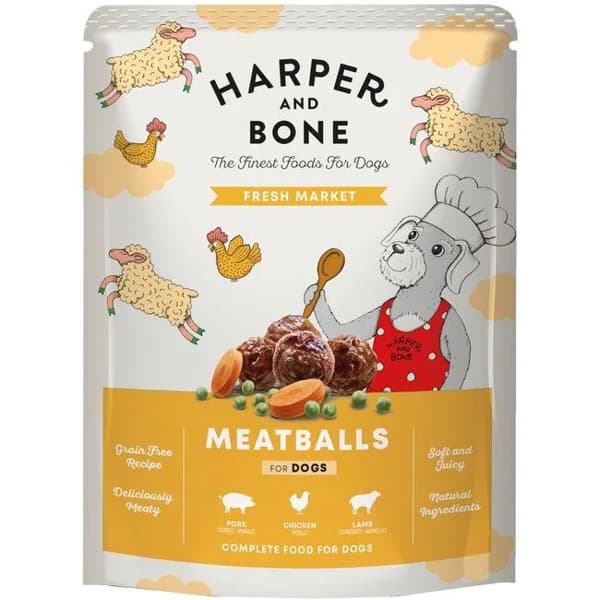 Albóndigas para perro receta de mercado HARPER&BONE, bolsa 300 g - 0.3 kg - Imagen del producto en Findit