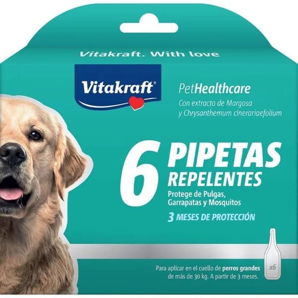 Pipeta para perro L biocida VITAKRAFT, caja 6 uds - 1 ud - Imagen del producto en Findit