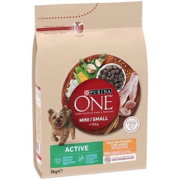 Alimento sabor pollo para perro ONE ACTIVE, bolsa 3 kg - 1 ud - Imagen del producto en Findit