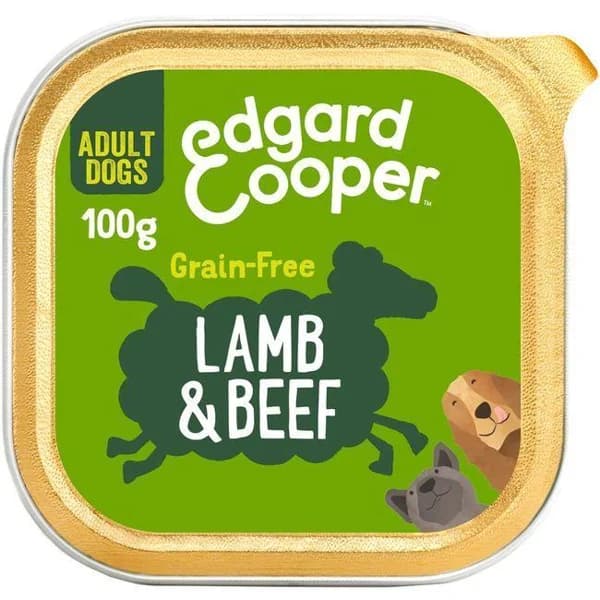 Alimento de cordero-carne perro EDGARD&COOPER, tarrina 100 g - 1 ud - Imagen del producto en Findit