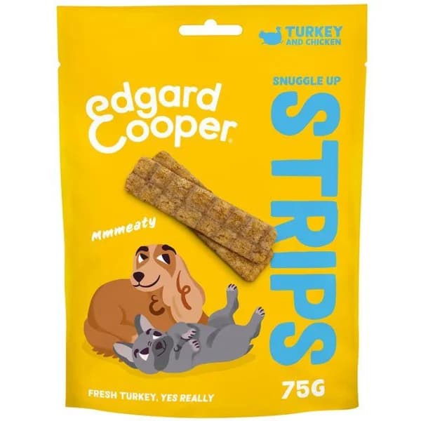 Tiras de pavo para perro EDGARD&COOPER, paquete 75 g - 1 ud - Imagen del producto en Findit