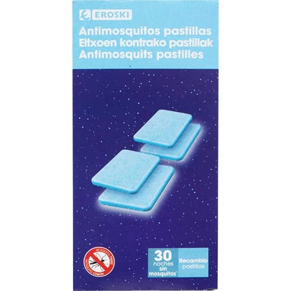 Insecticida eléctrico en pastilla EROSKI, caja 30 uds - 30 ud - Imagen del producto en Findit