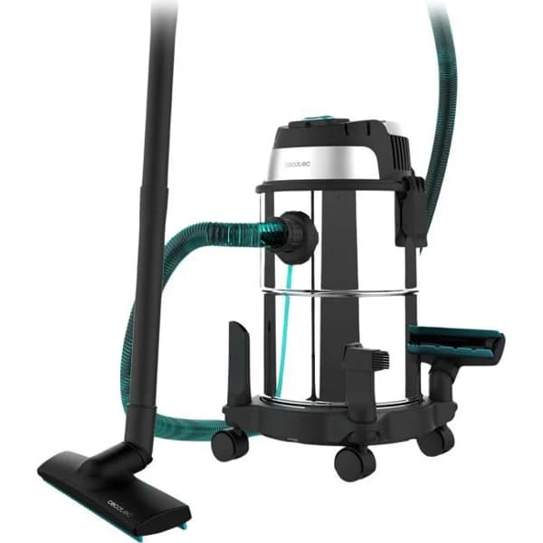 Aspirador sólidos y líquidos, 1200W, Conga Rockstar Wet & Dry Steel CECOTEC - 1 ud - Imagen del producto en Findit