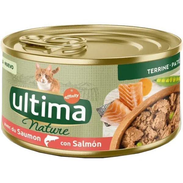 Alimento de salmón para gato ULTIMA NATURE, lata 85 g - 0.09 kg - Imagen del producto en Findit