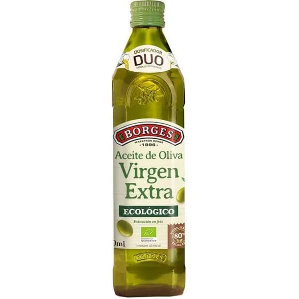 Aceite de oliva virgen ecológico BORGES, botella 50 cl - 0.5 l - Imagen del producto en Findit