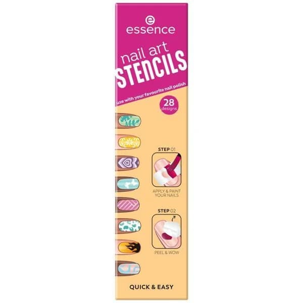 Plantillas diseño de uñas nail art stencils ESSENCE, pack 1 ud - 1 ud - Imagen del producto en Findit