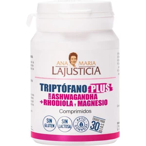 Triptofano plus con Ashwaganda ANA MARIA LAJUSTICIA, bote 60 uds - 60 ud - Imagen del producto en Findit