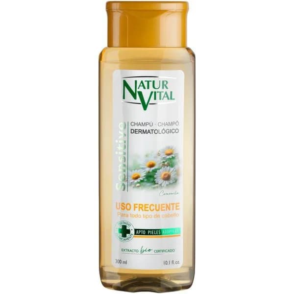 Champú sensitive camomila NATUR VITAL, bote 300 ml - 1 ud - Imagen del producto en Findit