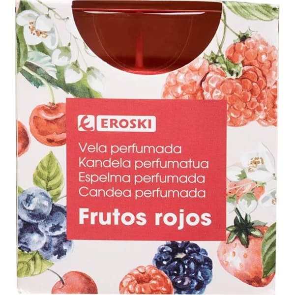 Vela olor a frutos rojos EROSKI, 1 ud - 1 ud - Imagen del producto en Findit