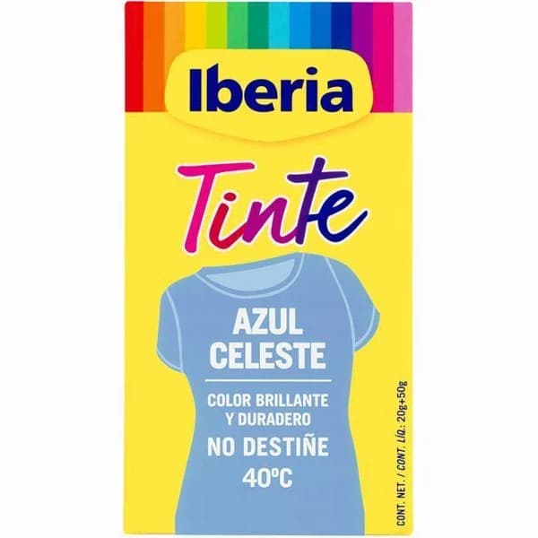 Tinte ropa azul celeste IBERIA, caja 1 ud. - 1 ud - Imagen del producto en Findit