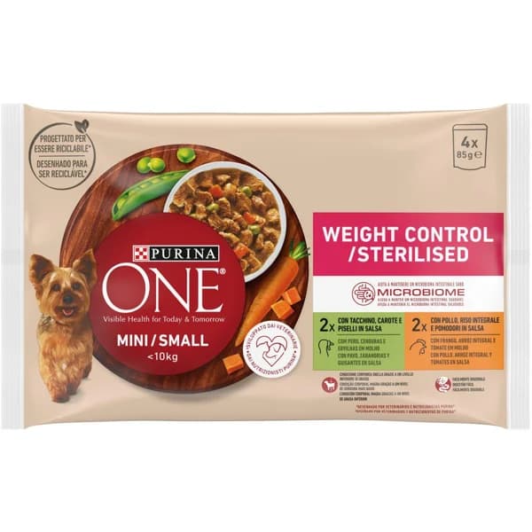 Alimento para control de peso perro mini ONE, paquete 340 g - 0.34 kg - Imagen del producto en Findit