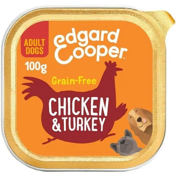 Alimento de pollo-pavo para perro mini EDGARD&COOPER, lata 100 g - 0.1 kg - Imagen del producto en Findit