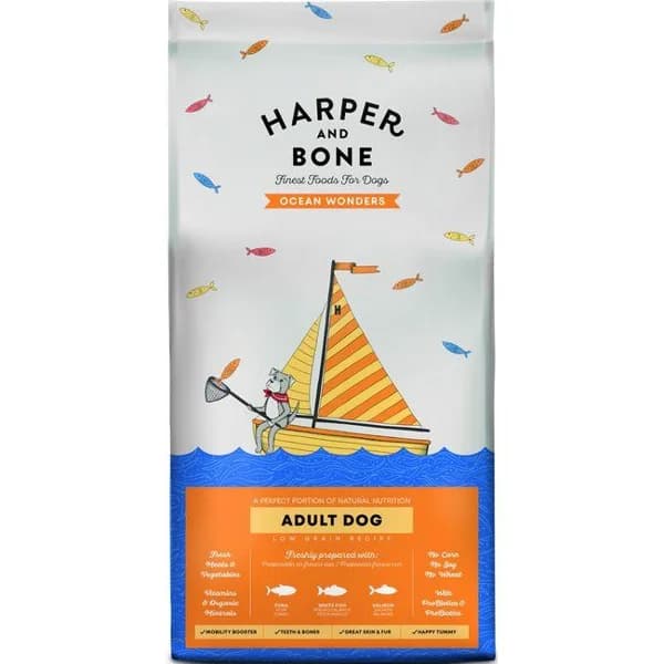 Alimento perro med/max recetas de mar HARPER&BONE, bolsa 3 kg - 3 kg - Imagen del producto en Findit