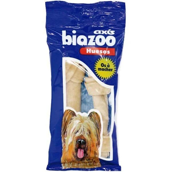 Hueso nudo cuero para perro BIOZOO, paquete 2 uds - 1 ud - Imagen del producto en Findit