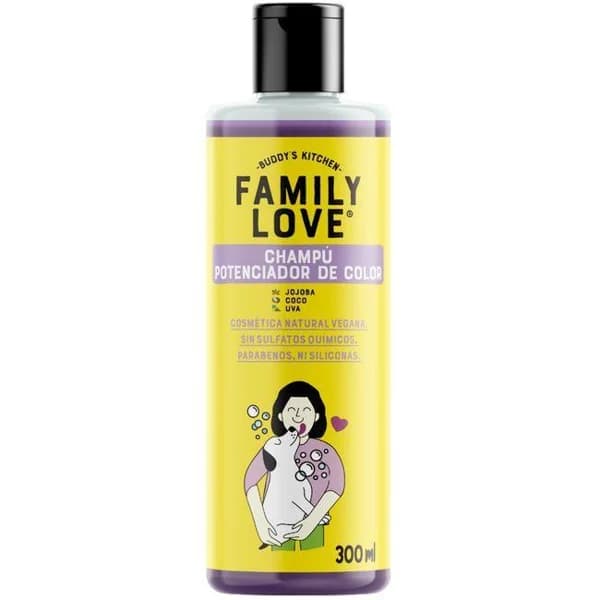 Champú potenciador de color para perro FAMILY LOVE, bote 300 ml - 1 ud - Imagen del producto en Findit