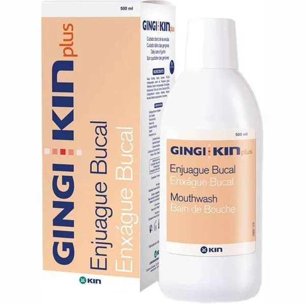 Enjuague bucal Gingikin Plus KIN, botella 500 ml - 0.5 l - Imagen del producto en Findit