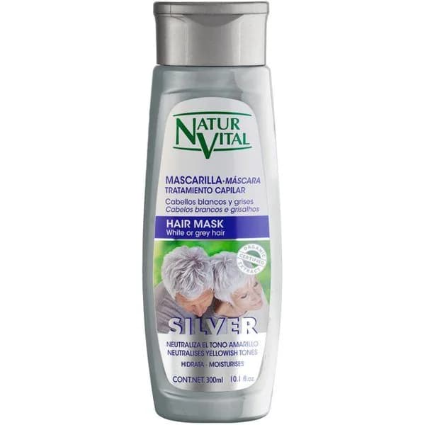 Mascarilla silver NATUR VITAL, bote 300 ml - 1 ud - Imagen del producto en Findit