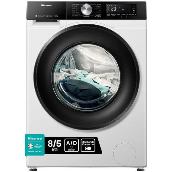 Lavasecadora de 8/5 Kg WD3S8043BW3 HISENSE - 1 ud - Imagen del producto en Findit