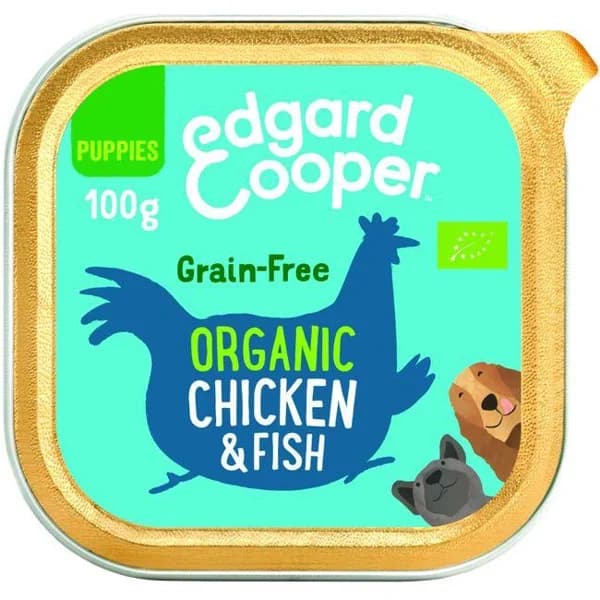 Alimento para cachorro bio EDGARD&COOPER, tarrina 100 g - 1 ud - Imagen del producto en Findit