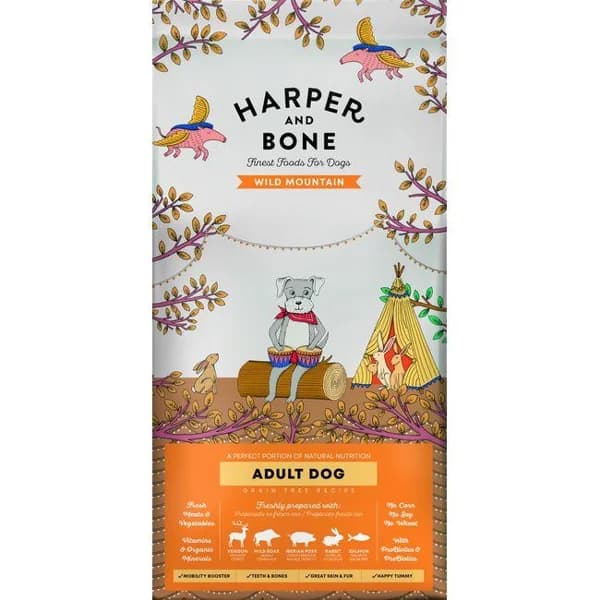 Alimento perro med/max recetas de caza HARPER&BONE, bolsa 3 kg - 1 ud - Imagen del producto en Findit
