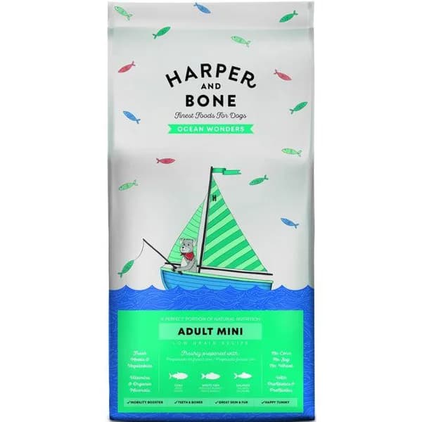 Alimento perro mini recetas de mar HARPER&BONE, bolsa 1,5 kg - 1.5 kg - Imagen del producto en Findit