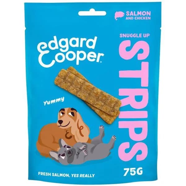 Snack tiras de salmón para perro EDGARD&COOPER, paquete 75 g - 1 ud - Imagen del producto en Findit