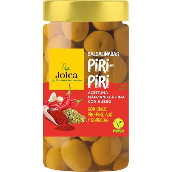 Aceitunas salsaliñadas Piri Piri JOLCA, frasco 400 g - 0.4 kg - Imagen del producto en Findit