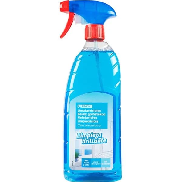 Limpiacristales con amoniaco EROSKI, pistola 1 litro - 1 l - Imagen del producto en Findit