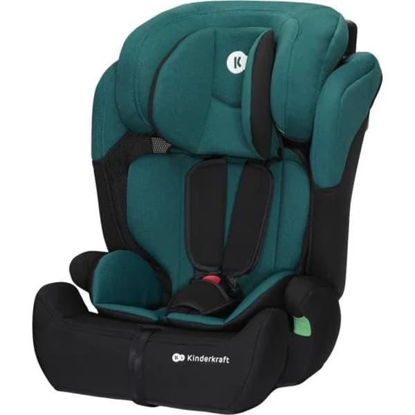 Silla auto Comfort Up i-Size verde 76-150 cm, arnés de seguridad de 5 puntos con almohadillas blandas y reposacabezas ajustable  en 7 posiciones KINDERKRAFT Homologación Europea: UN ECE R129. Sin Isofix. Sin Contramarcha. - 1 ud - Imagen del producto en Findit