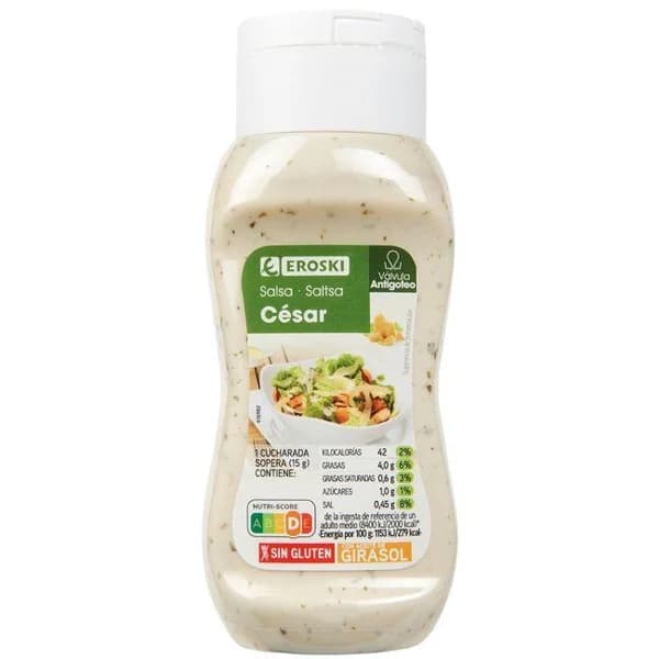 Salsa César EROSKI, bote 300 g - 0.3 kg - Imagen del producto en Findit