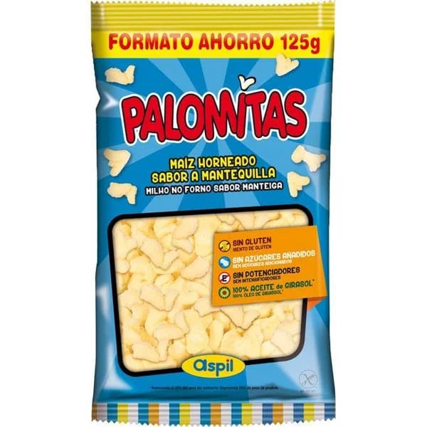 Palomitas de mantequilla licencias ASPIL, bolsa 125 g - 0.13 kg - Imagen del producto en Findit