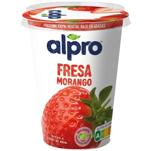Preparado vegetal de fresa ALPRO, tarrina 400 g - 0.4 kg - Imagen del producto en Findit