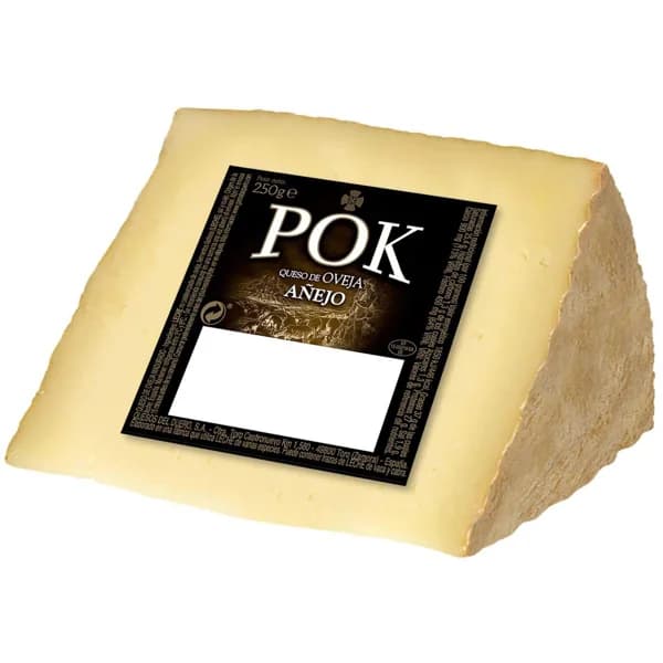 Queso de oveja de leche cruda añejo POK, cuña 250 g - 0.25 kg - Imagen del producto en Findit