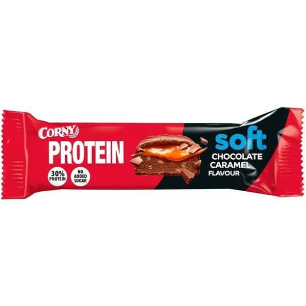 Barrita proteína de caramelo y chocolate CORNY, 1 ud, 45 g - 0.05 kg - Imagen del producto en Findit