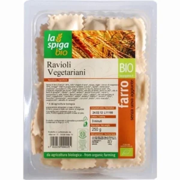 Ravioli de espelta-espinacas LA SPIGA, bandeja 250 g - 0.25 kg - Imagen del producto en Findit