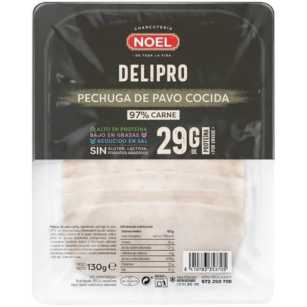 Pechuga de pavo NOEL DELIPRO, sobre 130 g - 0.13 kg - Imagen del producto en Findit