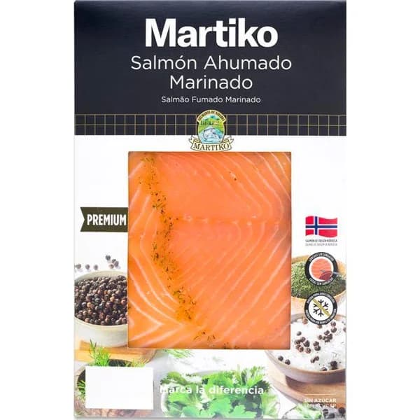 Salmón marinado sin sangacho MARTIKO, sobre 80 g - 0.08 kg - Imagen del producto en Findit
