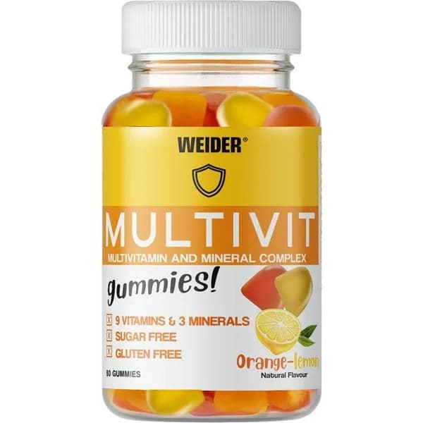 Multivit gummies WEIDER, 80 uds, bote 200 g - 1 ud - Imagen del producto en Findit