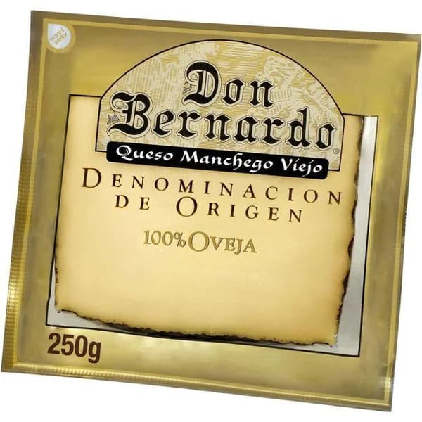 Queso D.O. Manchego DON BERNARDO, cuña 250 g - 0.25 kg - Imagen del producto en Findit