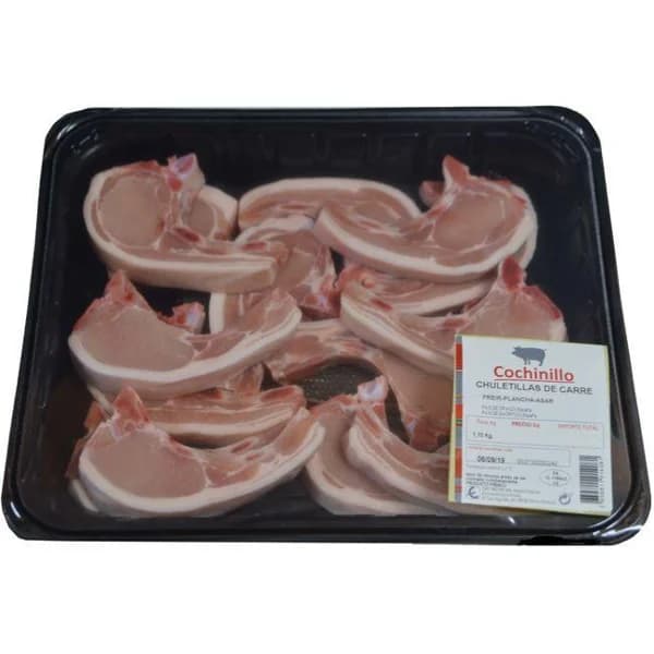 Chuletillas de cochinillo EROSKI, bandeja aprox. 450 g - 1 ud - Imagen del producto en Findit