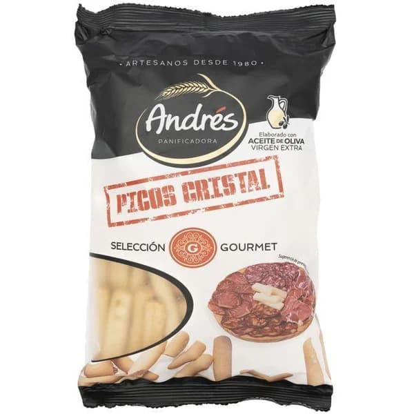 Picos pan cristal ANDRÉS, bolsa 140 g - 0.14 kg - Imagen del producto en Findit