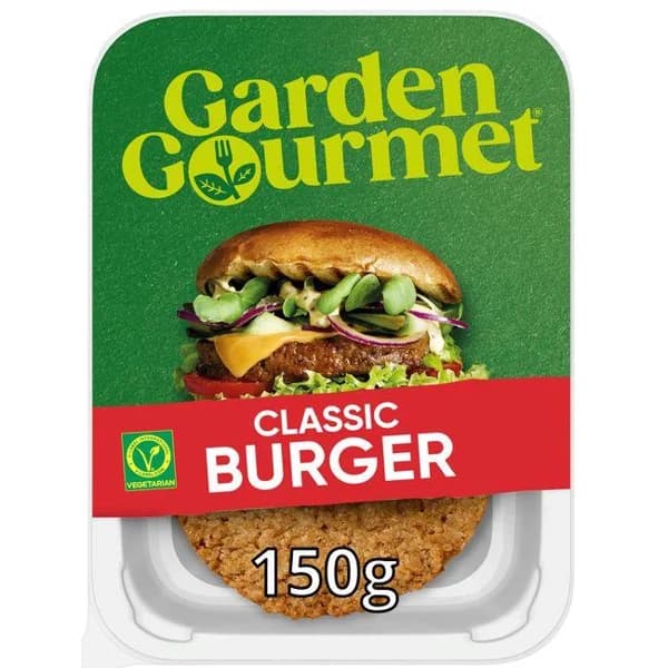 Hamburguesa clásica, burger vegetariana G GOURMET, bandeja 150 g - 1 ud - Imagen del producto en Findit