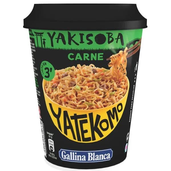 Yakisoba de carne YATEKOMO, cup 93 g - 0.09 kg - Imagen del producto en Findit
