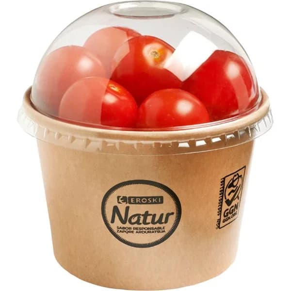 Tomate cherry picoteo EROSKI NATUR, tarrina 180 g - 0.18 kg - Imagen del producto en Findit