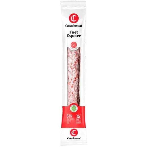 Fuet espetec extra CASADEMONT, pieza 170 g - 1 ud - Imagen del producto en Findit