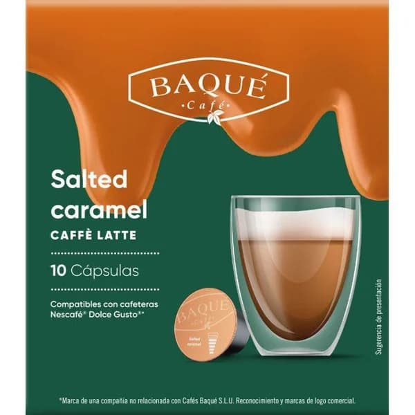 Café caramelo compatible Dolce Gusto BAQUÉ, caja 10 uds - 10 ud - Imagen del producto en Findit
