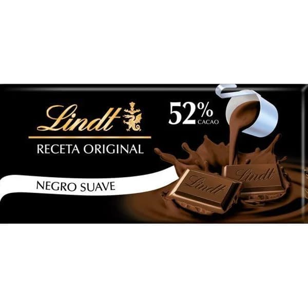 Chocolate negro 52% LINDT, tableta 100 g - 0.1 kg - Imagen del producto en Findit