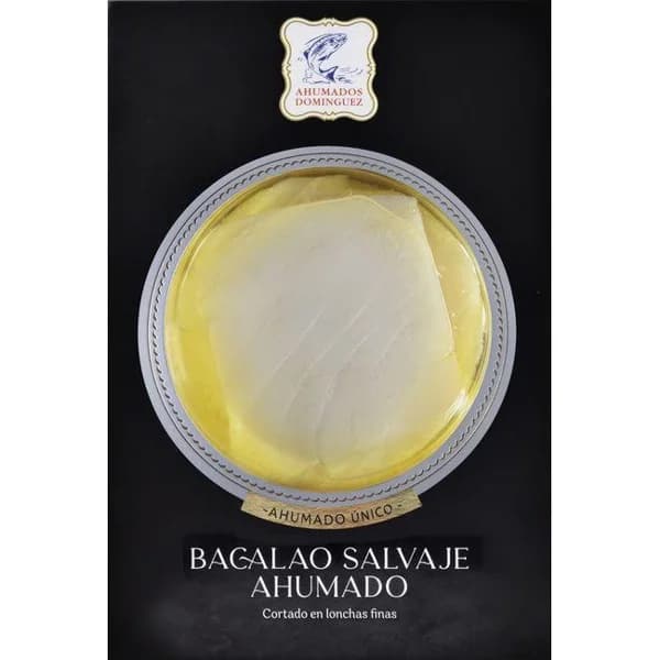 Discos de bacalao ahumado DOMINGUEZ, sobre 90 g - 0.09 kg - Imagen del producto en Findit
