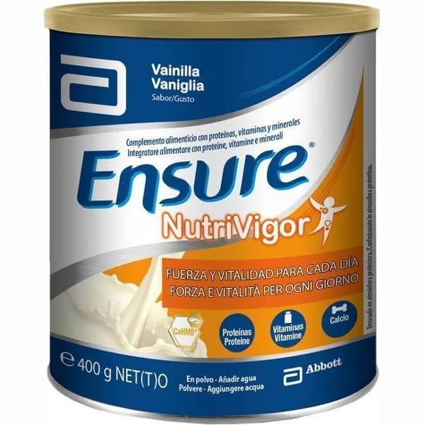 Complemento nutritivo de vainilla ENSURE NUTRIVIGOR, lata 400 g - 0.4 kg - Imagen del producto en Findit